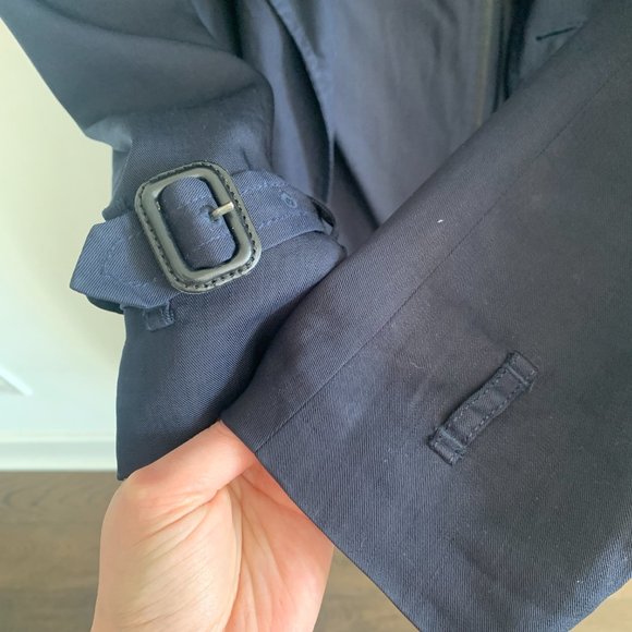 Aritzia Babaton Navy Trench Coat - Picture 5 of 6